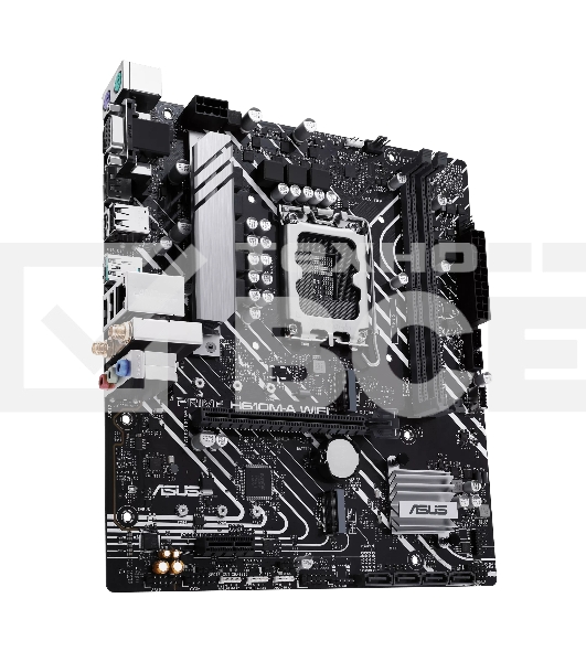 Материнская плата ASUS PRIME H610M-A WIFI, LGA 1700, Intel H610, 2xDDR5, 4xSATA, 2xM.2, 1xPCIe 4.0 x16, 1xDP, 1xHDMI, 1xVGA, 1x1Gb LAN, 1xUSB 3.2 Gen 2, 4xUSB 2.0, 3x3.5 мм, 7.1, mATX