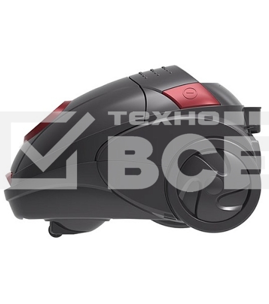 Пылесос BQ VC1401B черный/серый, 350/1400 Вт, уборка сухая, пылесборник мешок 1.5 л