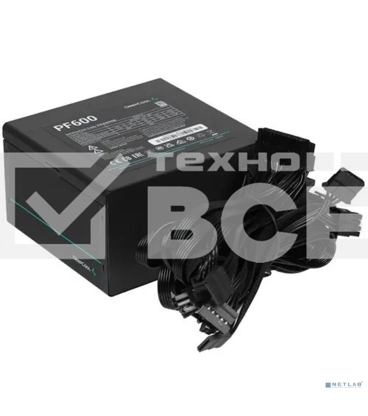 Блок питания Deepcool / GamerStorm PF600 (R-PF600D-HA0B-WDEU), 650Вт, 80 PLUS, 120мм, черный