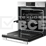 Встраиваемый духовой шкаф Kuppersberg HF 609 BX, High-Tech, объем 80 л, 10 режимов работы, телескопические направляющие, цифровой таймер, 2 стекла в дверце, утапливаемые переключатели, энергоэффективность А, цвет черный/нержавеющая сталь, фото2