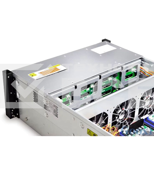 Серверный корпус Gooxi RMC4124-670-HSE-D 4U 24bay chassis,Expander backplane rear 2*2.5'SAS/SATA 1300W 1+1 EU power cables rail kit