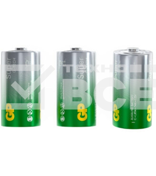 Алкалиновые батарейки GP Super Alkaline G-Tech 14А типоразмера C - 2 шт. на блистере (2 шт.)