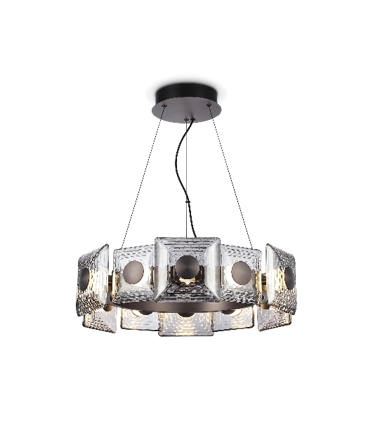 Светильник Ambrella light LH31024 GR/SM серый/дымчатый 56W 3000K D570*150