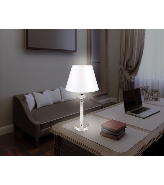 Светильник Ambrella light LH71007 BN/WH никель/белый E14 max 40W D260*505