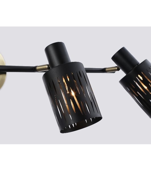 Светильник Ambrella light TR8670/4 BK/SB чёрный/бронза E14/4 max 60W 760*100*190