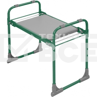 Скамейка садовая с мягким сиденьем НИКА СКМ (СКМ/З зеленый)