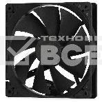 Вентилятор для корпуса Crown CMCF-14025S-1400 черный, 140 мм, 1200 об/мин, 27 дБ, 3 pin, фото 1