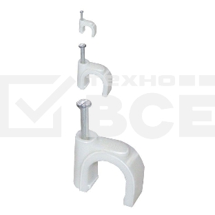 Скоба креп. круглая R9 (уп.100шт) ИЭК USK11-09-100