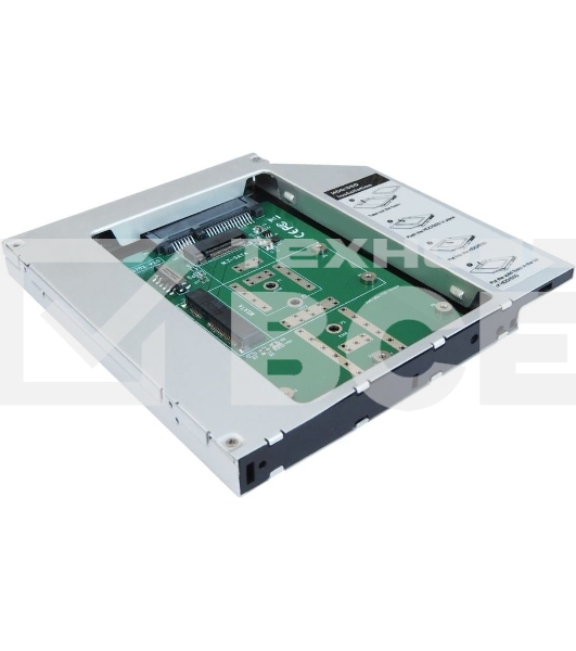 Сменный бокс для HDD/SSD AgeStar SMNF2S SATA металл серебристый 2.5