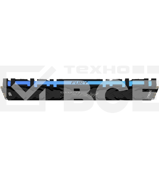 Оперативная память Kingston Fury Renegade, DDR4, 8GB (1x8GB), 3000MHz, CL15, с радиатором, RGB, чёрный