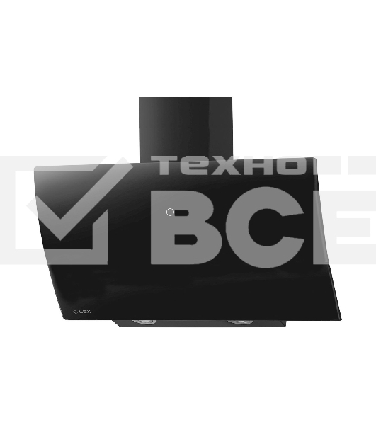 Вытяжка каминная Lex Plaza GS 900 BL черный управление: сенсорное (1 мотор)