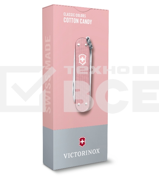 Нож перочинный Victorinox Classic Cotton Candy (0.6221.252G) 58мм 7 функций карт.коробка