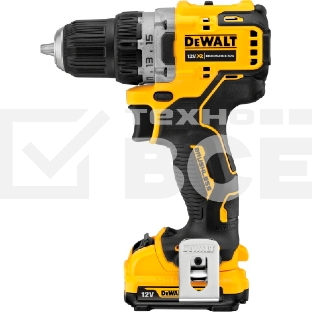 Дрель-шуруповерт DeWalt DCD701D2, 12 В, 1.5 Ач, аккумуляторная