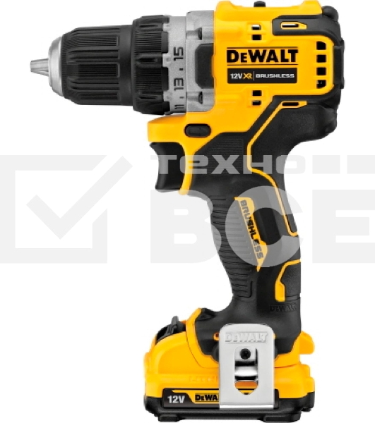 Дрель-шуруповерт DeWalt DCD701D2, 12 В, 1.5 Ач, аккумуляторная