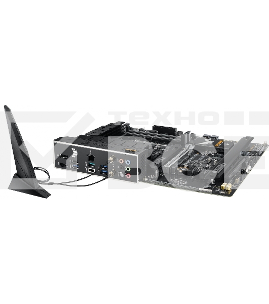 Материнская плата ASUS TUF GAMING B760-PLUS WIFI, LGA 1700, Intel B760, 4xDDR5, 4xSATA, 3xM.2, 1xPCI-E 5.0 x16, 1xPCI-E 3.0 x4, 1xUSB-A 3.2 Gen 2, 3xUSB-A 3.2 Gen 1, 1xUSB-C 3.2 Gen 2x2, 1x2.5Gb LAN, 5x3.5 мм, 7.1, Wi-Fi 6, Bluetooth 5.2, Standard-ATX