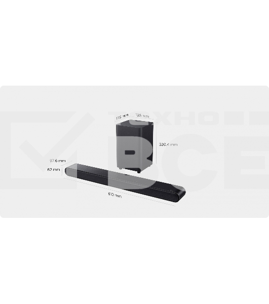 Саундбар TCL S643W 3.1 170Вт+70Вт черный