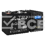 Комплект ИБП EX295986RUS + батарея 55Aч EX285667RUS 1шт (инвертор, синус, для котла) ExeGate SineTower SZ-600.LCD.AVR.1SH <600VA/360W, чистый синусоида, LCD дисплей, AVR, 1*Schuko, линейно-интерактивный, Black> + батарея ExeGate DTM 1255 (12В, 55Ач) 1шт, фото2