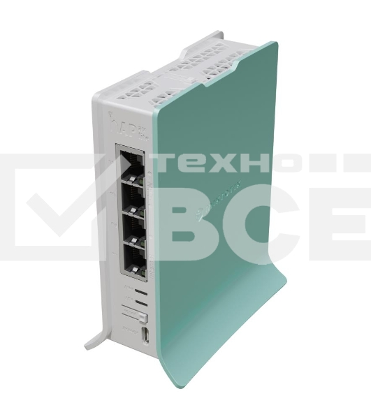 Роутер беспроводной MikroTik hAP ax lite (L41G-2AXD) AX600 10/100/1000BASE-TX голубой