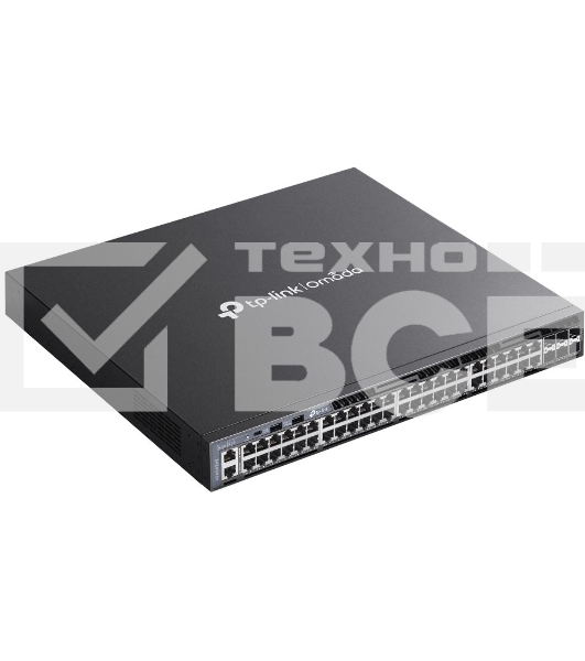 Стекируемый управляемый коммутатор TP-Link SG6654X 3 го уровня Omada с 48 гигабитными портами и 6 портами SFP+