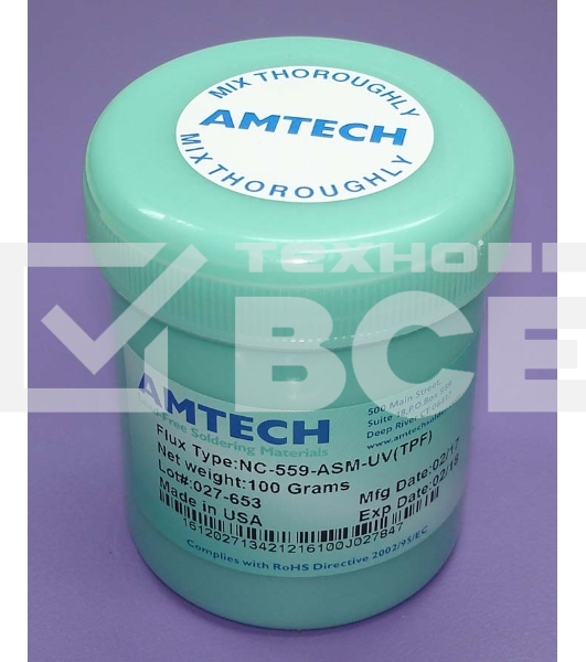 Флюс Amtech NC-559-ASM-UV(TPF) 100g.