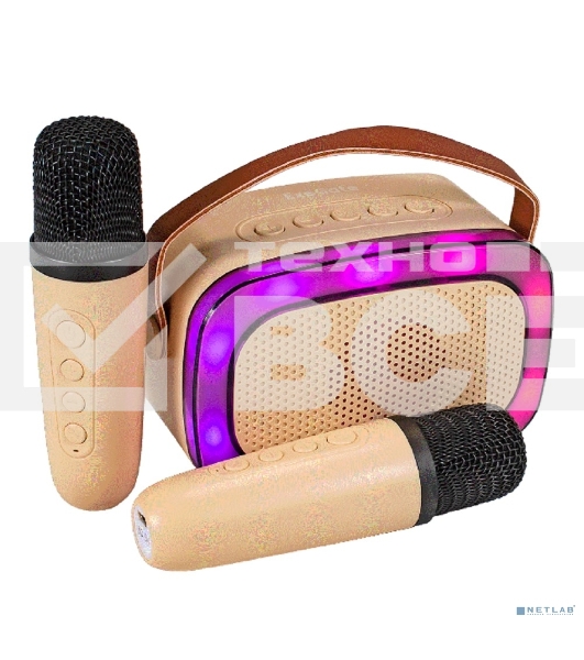 Караоке-система ExeGate Bro 330  Bluetooth 8 Вт бежевый