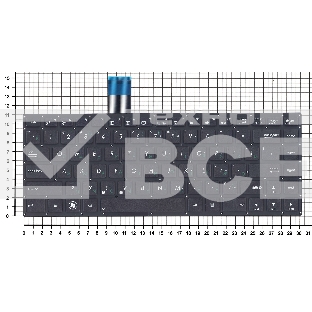 Клавиатура для ноутбука Asus K46 K46C черная