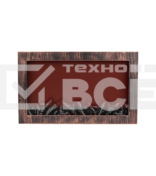 Светодиодный камин Neon-night Ретро с эффектом живого огня 60,3х11х36,8см, работает от батареек 3хС (в комплект не входят) или от USB (в комплекте), бронзовый