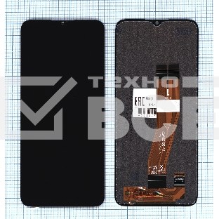 Дисплей (модуль) для Samsung Galaxy A03S SM-A037F в сборе с тачсркином (full size) черный