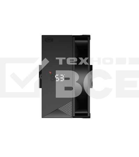 Кулер для процессора PCCooler RT400 Digital BK (230W, 4-pin PWM, LED temp., 152mm, Al/Cu, 4x6mm, 1x120mm, 73.32CFM, 34.9dBA, 2200RPM, S: 1851/1700/1200/115X, AM5/AM4, black)