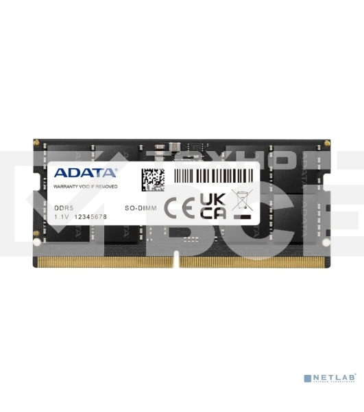Оперативная память ADATA, DDR5, 16GB (1x16GB), 4800MHz, CL40, SODIMM