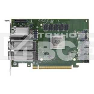 Плата сетевого контроллера, Mellanox Bluefield-2 P-Series SmartNIC 100GbE Dual-Port QSFP56, PCIe Gen4 x16, Crypto Disabled, 16GB on-board DDR, 1GbE OOB management, Tall Bracket, FHHL. (SSTMBF2H516ACENOT)