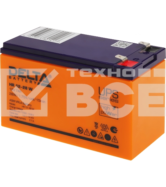 Батарея для ИБП Delta HR 12-28 W (12V, 7Ah)