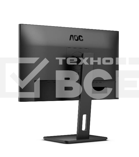 Монитор 27' AOC Q27P3CV IPS 2560x1440, 75 Гц, 4 мс, 16:9, 350 кд/м², 2xHDMI 1.4, DisplayPort 1.2, USB-концентратор (4x USB 3.0), 2.5 Gigabit Ethernet, встроенные динамики, черный