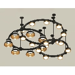 Светильник Ambrella light XR92222001/22 SBK/PYG/CL черный песок/золото желтое полированное/прозрачный GX53, фото3
