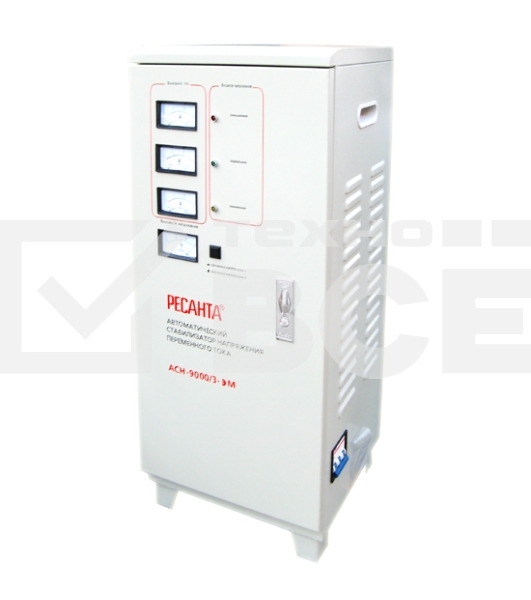 Стабилизатор напряжения Ресанта ACH-9000/3-ЭМ электромеханический трехфазный серый