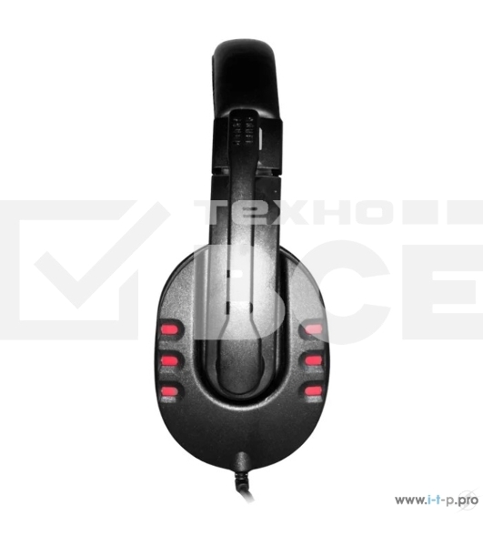 Гарнитура Oklick HS-L380G черный/красный 1.8м мониторы оголовье (JD-032)