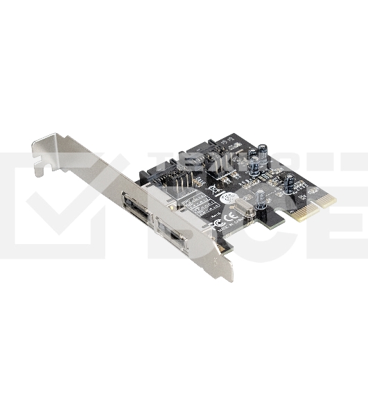 Контроллер ExeGate EXE-501 PCI-E 2.0, SATA3 6Gb/s, 2 int+2 ext (OEM)