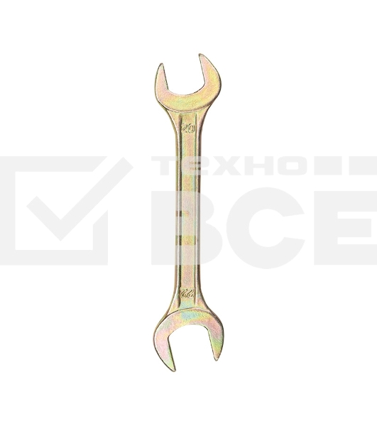 Ключ гаечный рожковый Rexant 20х22 мм, желтый цинк