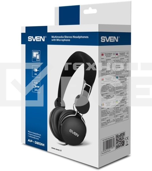 Наушники SVEN AP-320Mчерный микрофон