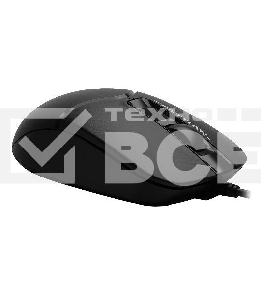 Мышь проводная A4Tech Fstyler FM12S черный, 1200 dpi, USB, кнопки - 3