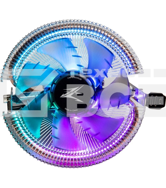 Кулер Zalman CNPS7600 RGB для процессора, Socket 775, 115x/1200, 1700, AM3, AM4, 1x92 мм, 800-2000 об/мин, TDP 95 Вт, разноцветная подсветка