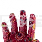 Перчатки садовые Palisad из полиэстера с нитрильным обливом, красные, S, фото8