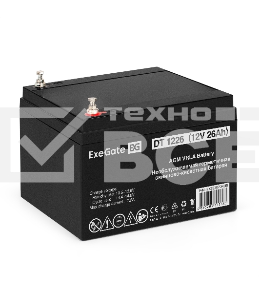 Комплект ИБП EX295997RUS + батарея 26Aч EX282970RUS 1шт (инвертор, синус, для котла, настенный) ExeGate FineSine SX-1000.LCD.AVR.2SH <1000VA/600W, чистая синусоида, цветной LCD-дисплей, AVR, 2*Schuko, линейно-интерактивный, крепление настенное/универсальн