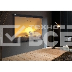 Экран Cactus 150x150см Wallscreen CS-PSW-150X150-BK 1:1 настенно-потолочный рулонный черный, фото3