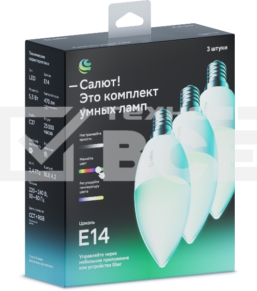 Комплект умных ламп С37, SBDV-00135