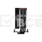Кулер для процессора PCCooler RT400 Digital BK (230W, 4-pin PWM, LED temp., 152mm, Al/Cu, 4x6mm, 1x120mm, 73.32CFM, 34.9dBA, 2200RPM, S: 1851/1700/1200/115X, AM5/AM4, black), фото3