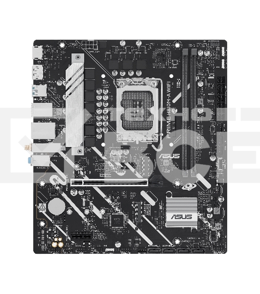 Материнская плата ASUS PRIME H810M-A WIFI, LGA 1851, Intel H810, 2xDDR5, 4xSATA, 2xM.2, 1xPCIe 4.0 x16, 1xPCIe x1, 1xDP, 1xHDMI, 1x1Gb LAN, Wi-Fi, 4xUSB 2.0, 2xUSB 3.2 Gen 2, 3x3.5 мм, 7.1, Micro-ATX