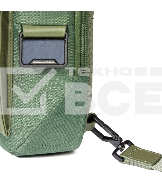Рюкзак слинг мужской Piquadro Orion CA6625S136/VE хаки ткань/натур.кожа