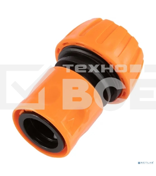 Коннектор для шланга, быстросъемный 3/4' с аквастопом ЧЕТЫРЕ СЕЗОНА