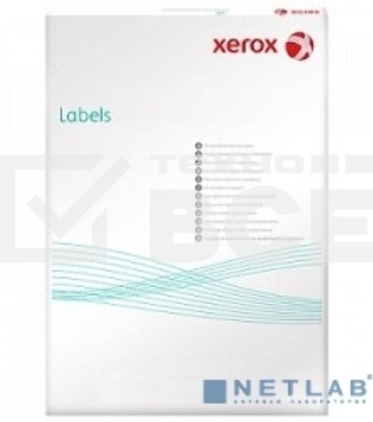 Наклейки Laser/Copier Xerox А4:1, 100 листов (210x297мм) Прямоугольные края